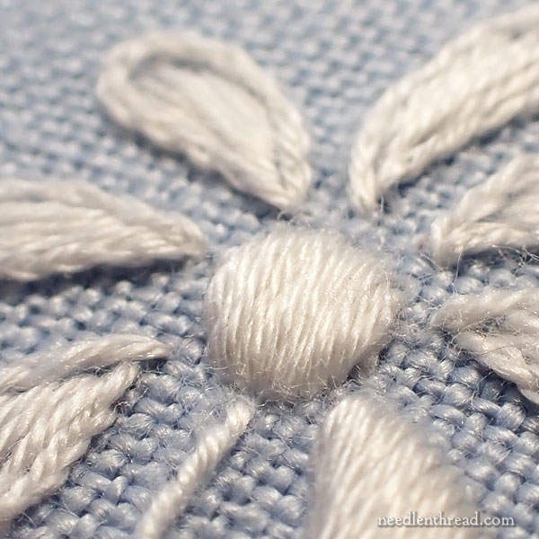 Sweet Marguerite Stitch Snippet Satin Stitch