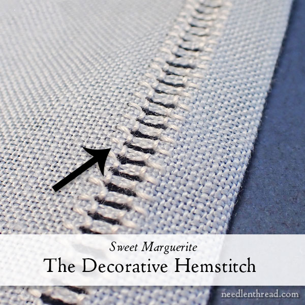 Sweet Marguerite: The Decorative Hemstitch