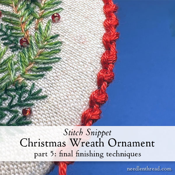 Christmas Wreath Ornament: Final Finishing Touches