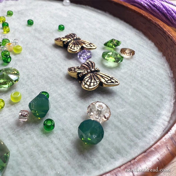 Beads and Charms, Purples and Greens