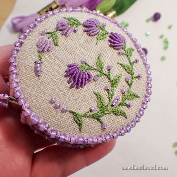 Purple Posy Stitch Snippet stitch-along
