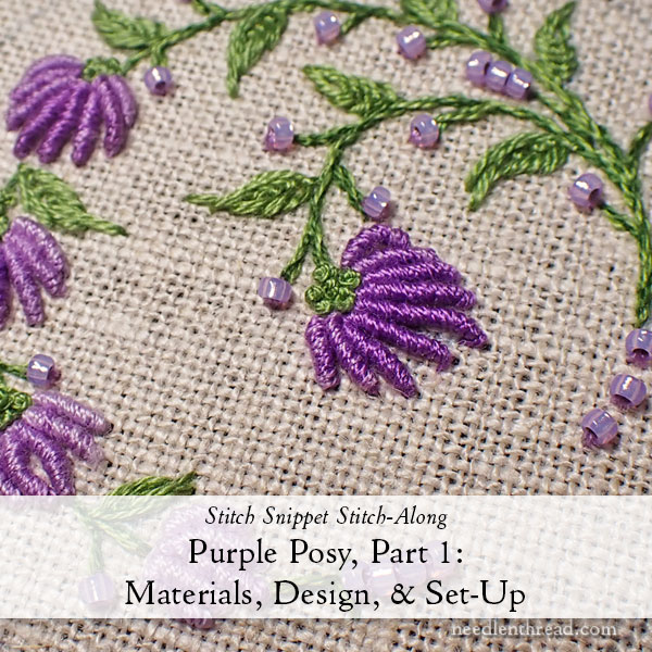 purple posy set-up