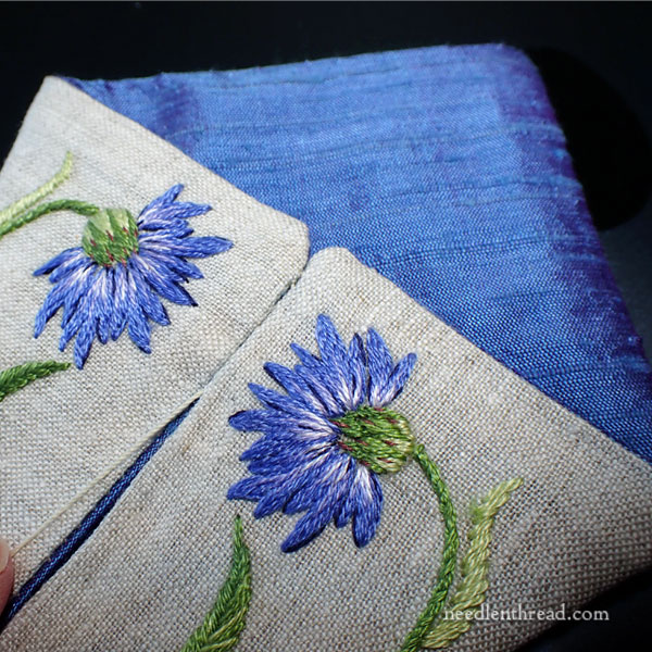 Cornflower Scissor Envelope stitch-along