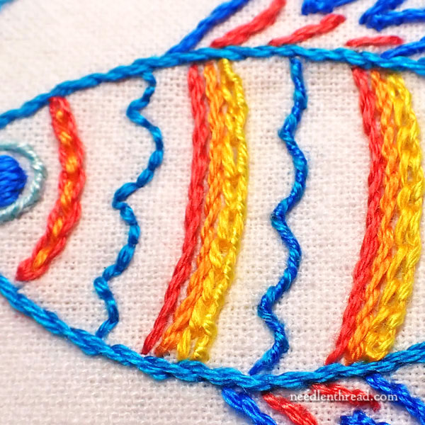 Something Fishy: Embroidered Tropical Fish Towel Set