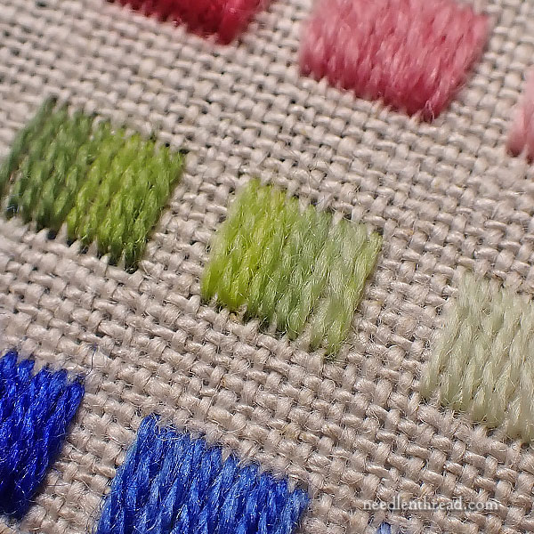 Stitching with Gumnut Yarns wool threads