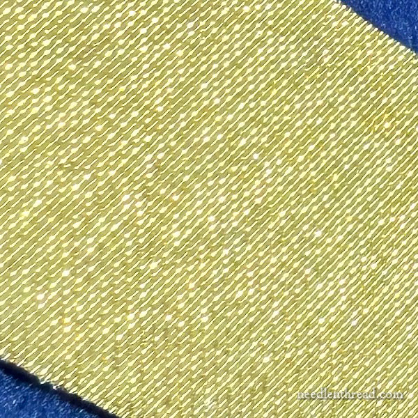 Gold applique lettering for altar cover
