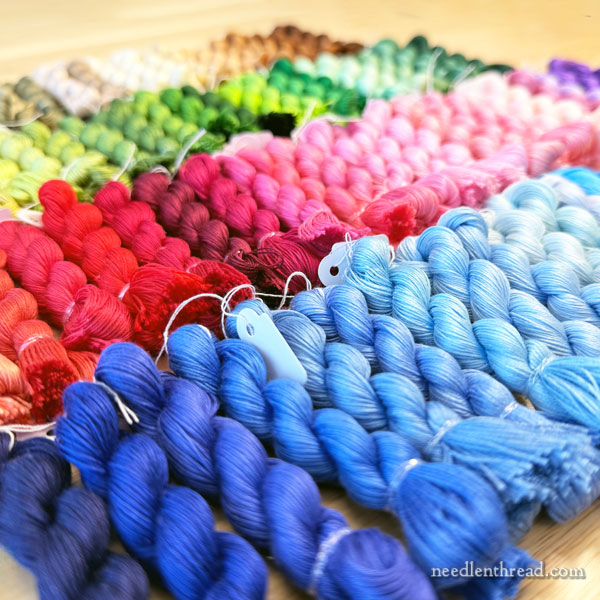 Complete Set of Floche embroidery thread