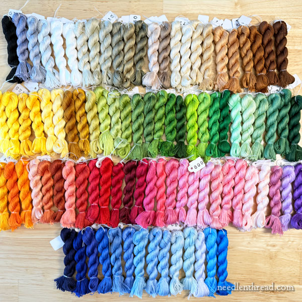 Complete Set of Floche embroidery thread