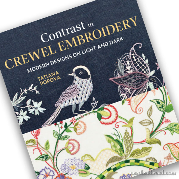 Contrast in Crewel Embroidery by Tatiana Popova