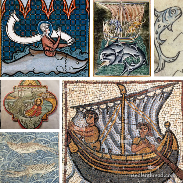 Biblical fish for embroidery inspiration