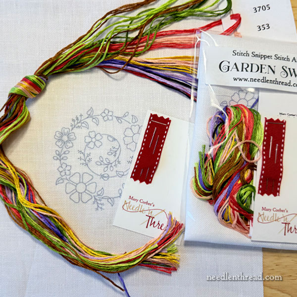 Garden Swirl stitch-along kit