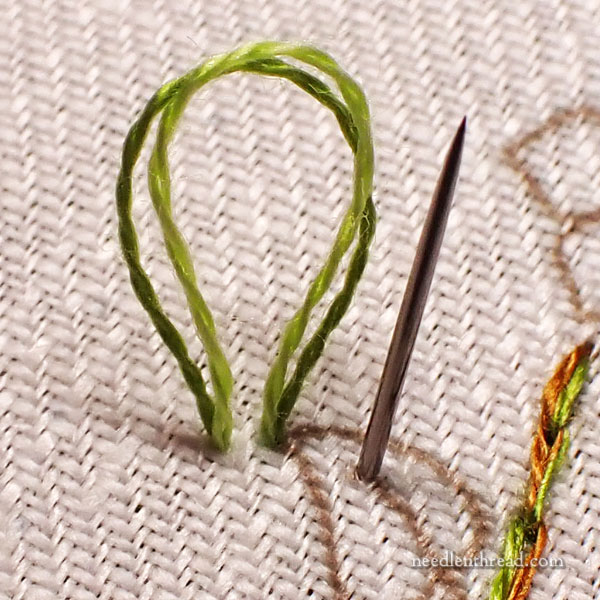 Garden Swirl Stitch-Along: Embroidering the Leaves