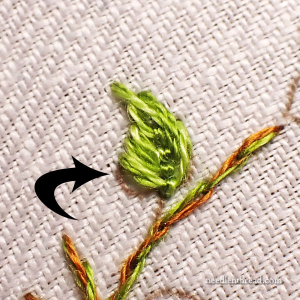 Garden Swirl Stitch-Along: Embroidering the Leaves