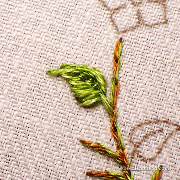 Garden Swirl Stitch-Along: Embroidering the Leaves