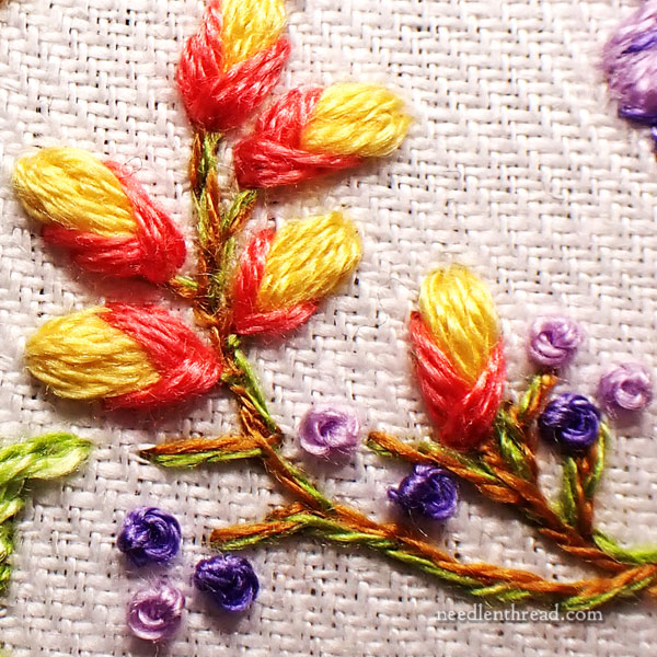 Garden Swirl 5: Finishing the Embroidery