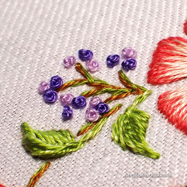 Garden Swirl 5: Finishing the Embroidery