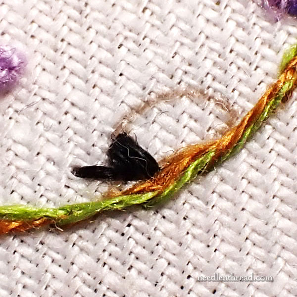 Garden Swirl 5: Finishing the Embroidery