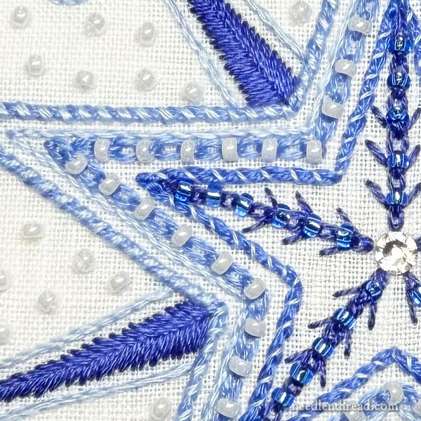 2025 Christmas Ornament: Twinkle, Twinkle Embroidered Star