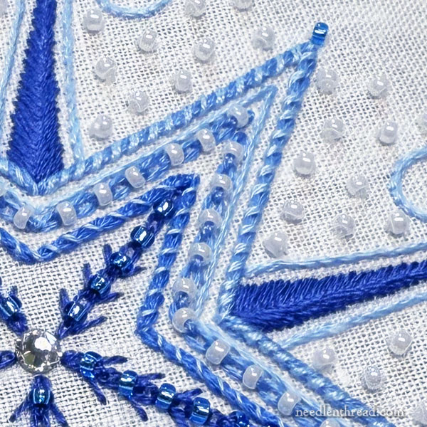 2025 Christmas Ornament: Twinkle, Twinkle Embroidered Star