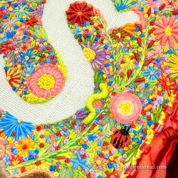 Inchworm in Embroidery