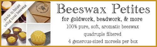 Beeswax Petites for goldwork, beadwork, sewing, and more
