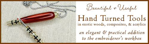 Hand Turned Needlework Tools - Stiletto & Seam Ripper