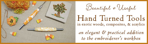 Hand Turned Needlework Tools - Stiletto & Seam Ripper Combo