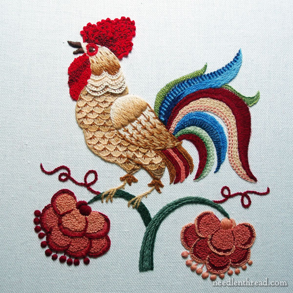 Crewel Rooster project