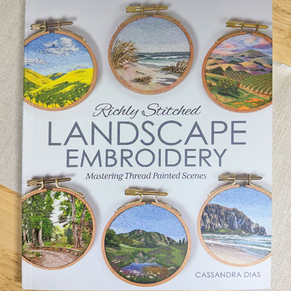Richly Stitched Landscape Embroidery by Cassandra Dias