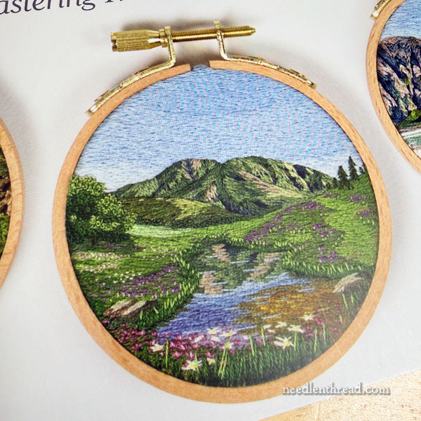 Richly Stitched Landscape Embroidery by Cassandra Dias