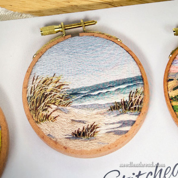 Richly Stitched Landscape Embroidery by Cassandra Dias