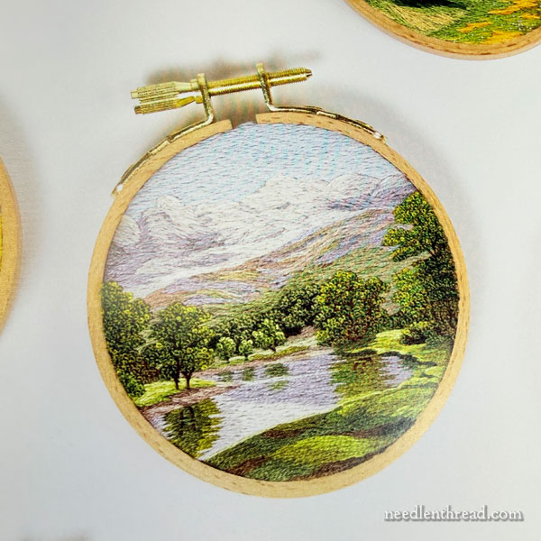 Richly Stitched Landscape Embroidery by Cassandra Dias