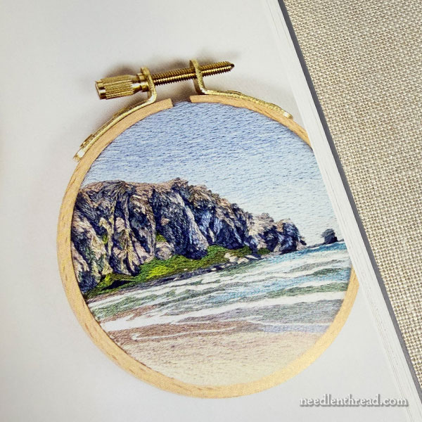 Richly Stitched Landscape Embroidery by Cassandra Dias