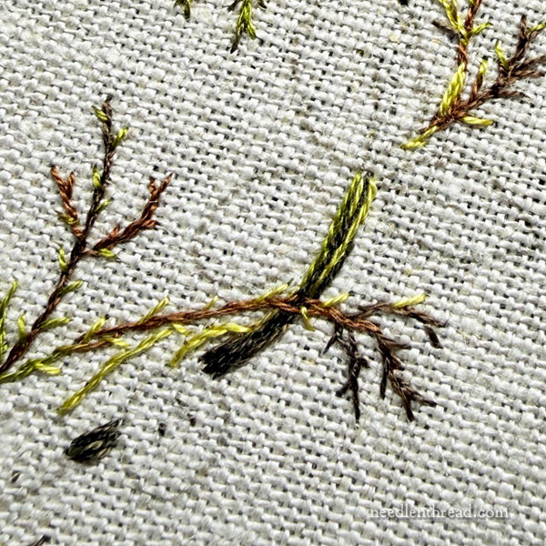 Linen choices and prickly design bits