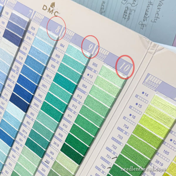 Real Thread color cards - organizing threads by the card
