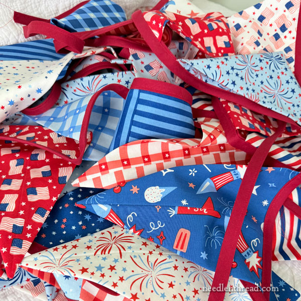 Pennant banners for 4th of July