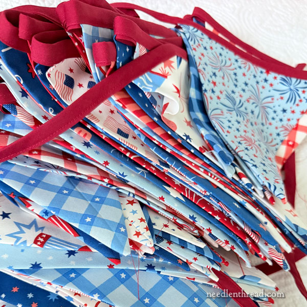 Pennant banners for 4th of July