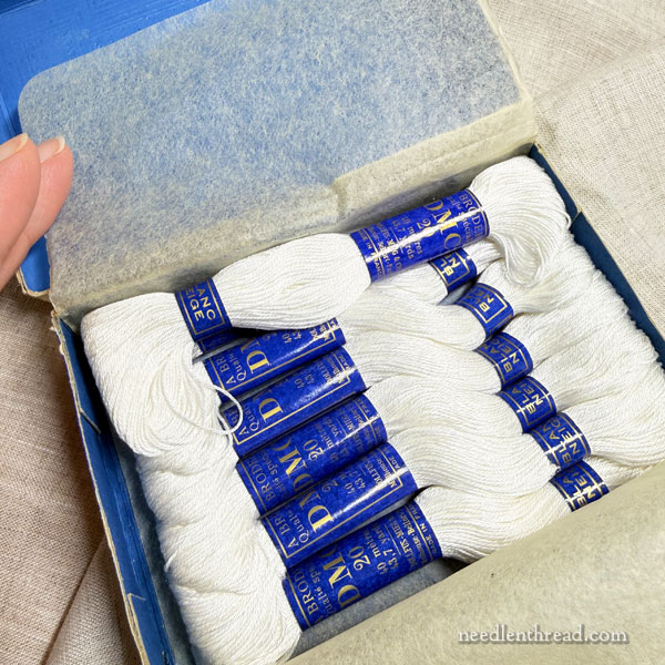 Vintage / Antique DMC threads for whitework embroidery