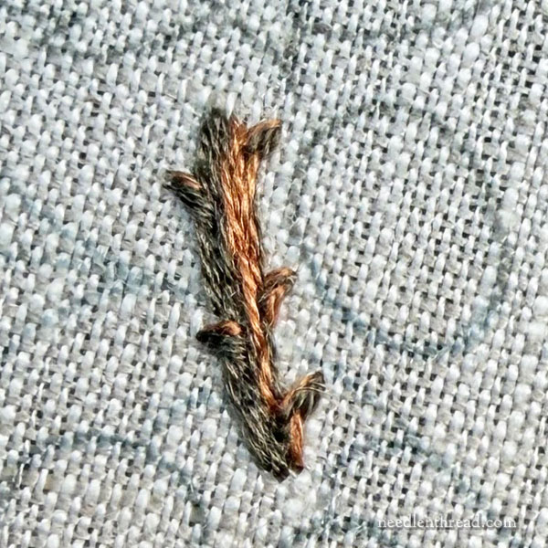 Blackberry Brambles Blossoms stitch-along lesson 1