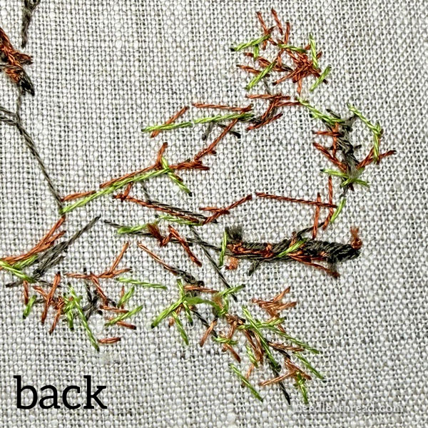 Blackberry Brambles Blossoms stitch-along lesson 1
