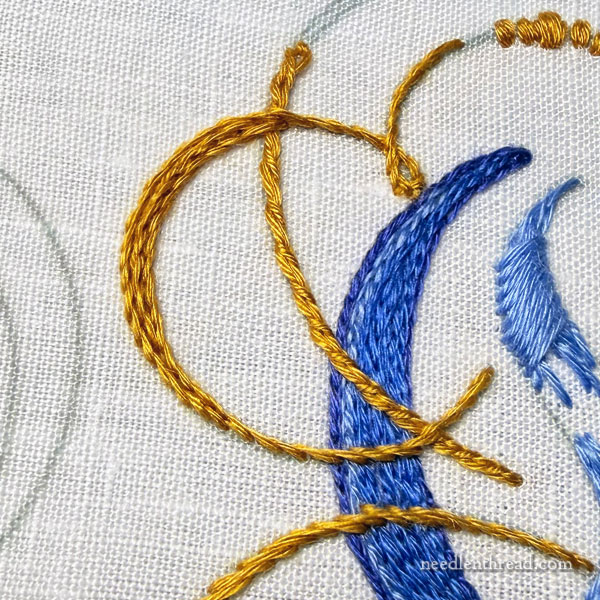 Hand embroidered maniturgium: O Clemens