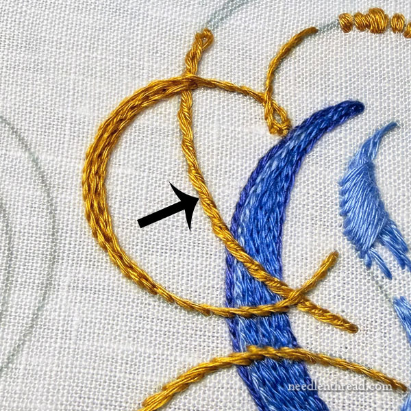Hand embroidered maniturgium: O Clemens
