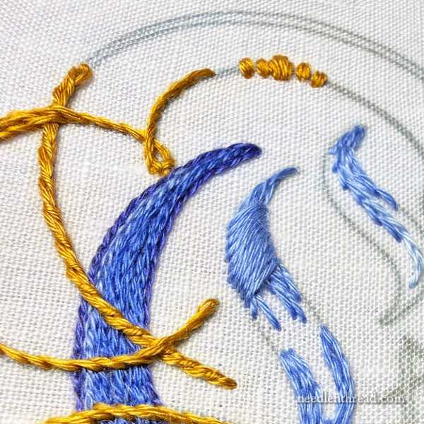 Hand embroidered maniturgium: O Clemens