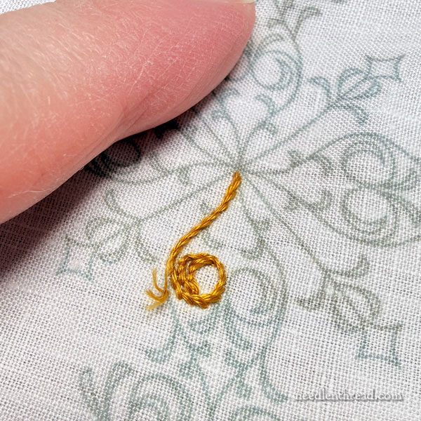 Hand embroidered maniturgium: O Clemens