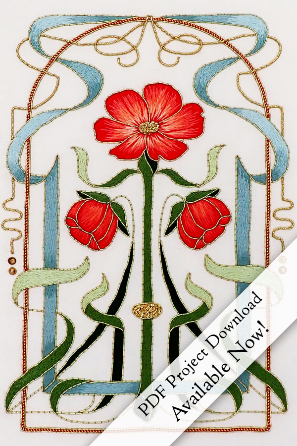 Plique-a-Jour Embroidery project - PDF available