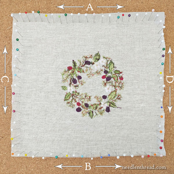 Blackberry Brambles & Blossoms Stitch-Along - Lesson 5, framing