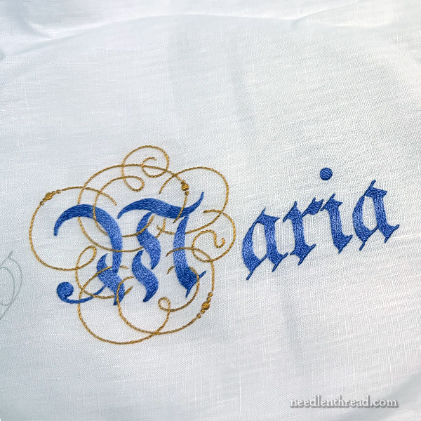 embroidered Maria on maniturgium
