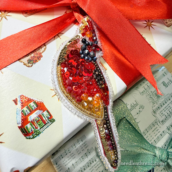 bead embroidery kits for ornaments - birds and more