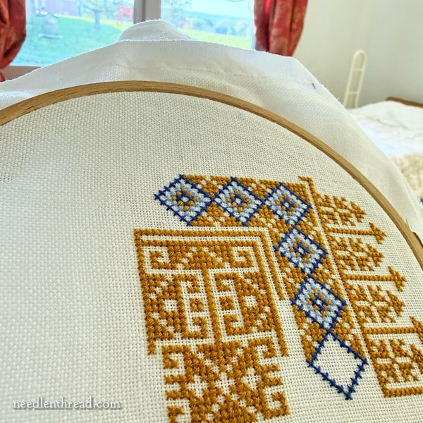 Elaborate Celandine Folk Cross Stitch Project