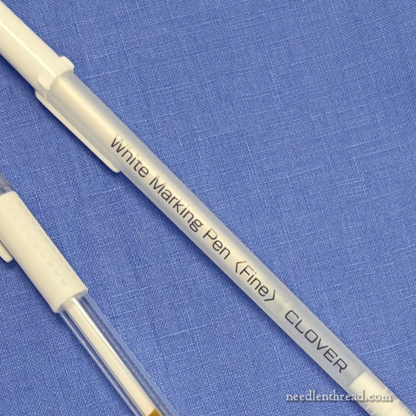 white transfer pens for embroidery